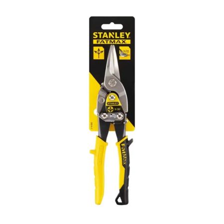 Stanley 214563 MaxSteel Straight Cut Aviation Snips - Yellow