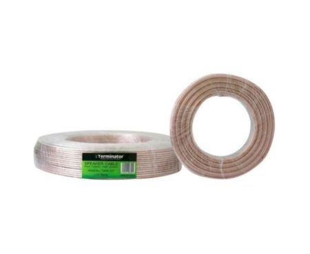 Terminator Speaker Cable Transparent (46/0.19MM TC+46/0.19MM BC+Clear PVCO.D.3.6X7.2MM)-TSPW 02T
