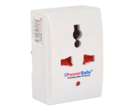 Powersafe Multi-Plug 3 Pin Flat Plug Without Earth Light + 1 Way 3 Pin Universal Socket & 2 Way 2 Pin Socket - PSMA 7506