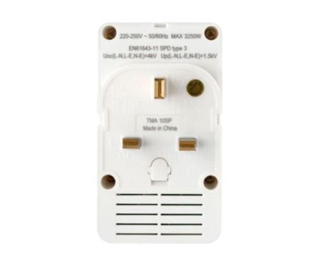 Terminator Multi-Plug Fitted 13A Fuse 3 Pin Flat Plug 3 Individual Switch on Top 3 Way 3 Pin UK Socket - TMA-10