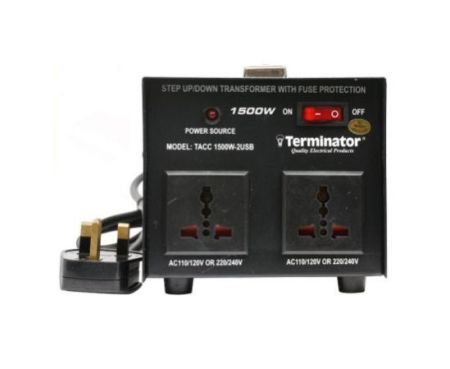 Terminator Voltage Converter 1500W with Dual USB Outlet - TACC 1500W-2USB