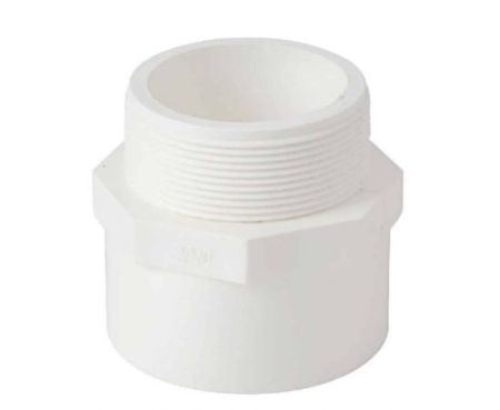 PVC High Pressure Male Adaptor Pipe Fitting-White