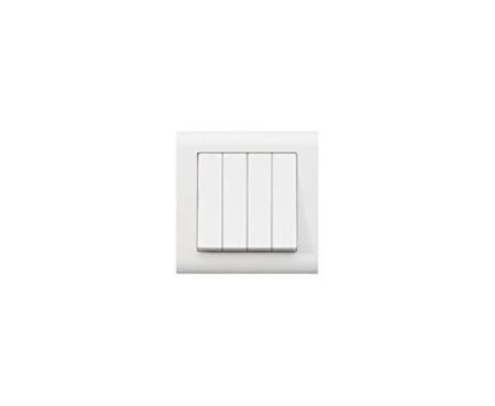 MK Essentials 10AX 4G 2WAY Switch Wide Rocker - MV4784WHI