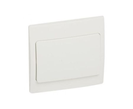Legrand Switch Mallia White - 1 gang - 1 way - 10 AX 250 V-281001