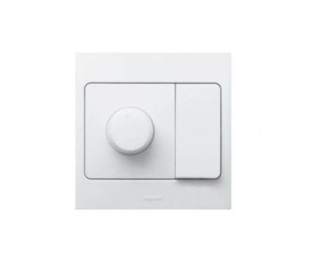 Legrand Mallia White Rotary Control Dimmer + Switch 500 W - 281084