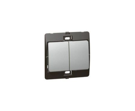 Legrand Mallia Silver 2G 2W 10AX - 283003
