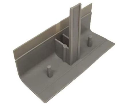 Duct PVC Profile Invisible Flange Joint Profile For Pre-insulated HVAC Duct System 1 Meter 21mm (Pack of 8, PVC CORNER 2WAY)