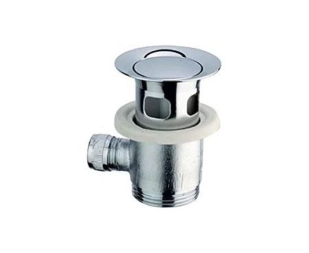 Lever-Operated Sink Drain Fitting Brass 1 1/4 Inch for Wash Basin