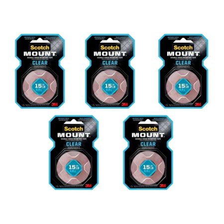 Mount Double-Sided Mounting Tape 410H, 5 pcs - Clear