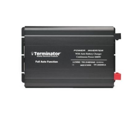 Terminator Power Inverter With Charger & Full Auto Function 2000W-TPI 2000WCA
