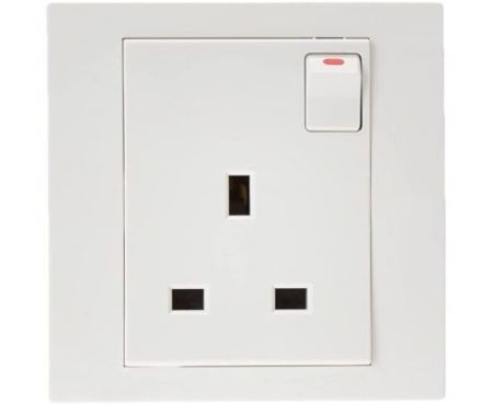 Schneider Electric Vivace White - Single switched socket - 13 A - 230 V - 1 gang -white