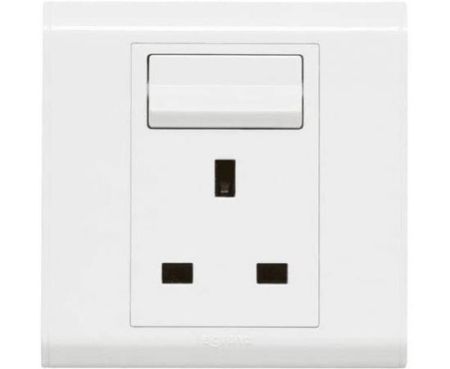 Legrand Belanko 13A Sinlge Switch Socket, UK Standard 617641