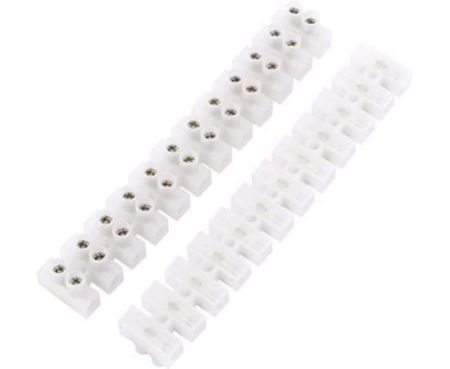 10Strip Dual Row Screw Terminals -12-Pole Terminal Electric Barrier Block Wire Connector