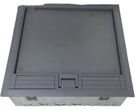 Cable Management System -Electrical Raised Floor Outlet Box with 3 Compartments