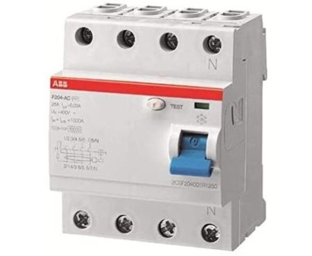 ABB Earth leakage circuit breaker 100A 4P 300MA F204 100A/0.30 (ELCB)2CSF204005R3900 (F664)