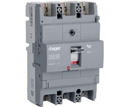 HAGER Moulded Case Circuit Breaker 200A TP MCCB 25KA HHB200Z (x250-H3)