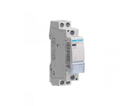Hager 230V Open Contactor 2 pole, 25A - ESC225