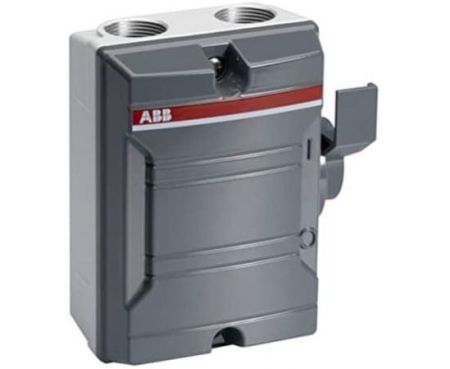ABB Weatherproof Isolator 25A 3P GREY KSE325 Enclosed Switch DisconnectorTPN 2CMA142412R1000