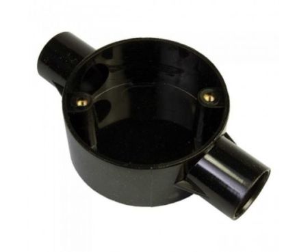 Decoduct Through Two Way Electrical Conduit Fittings for Indoor and Outdoor Electrical Wiring and Cabling (Pack of 1)