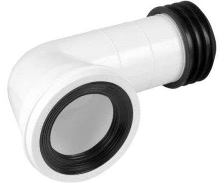 High Quality L Type WC Connector 90° Pan Connector for Toilet Fittings