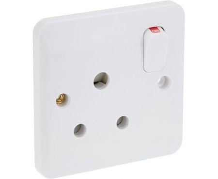 Schneider Electric GGBL3090 Lisse Moulded Socketoutlet, 15A, 1 Gang, Matt White