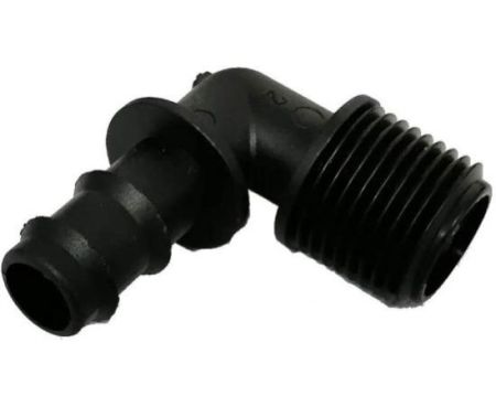 Irrigation Accessories | UV-Resistant High Quality PVC Garden Fittings | Suitable for Home Indoor and Outdoor Irrigation Supply Pack of 10 (Male Elbow 1/2 x 13mm)