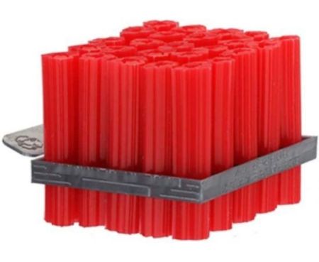 Perfect Expandet Fischer Plug Nylon Column Expansion Screw Anchor Plug Wall Plugs, Drywall Fischer Plugs (Pack of 100 Nos) (6mm - 1.5Inch - Red)