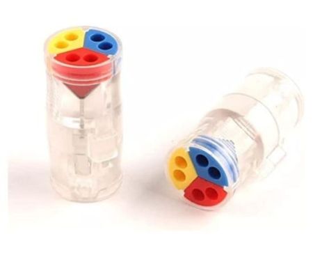 Butt Type Wire Cable Connector Detachable Quick Connector 3 In 6 Out Compact Conductor Terminal Block