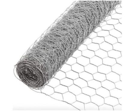 Chicken Wire Net Galvanised Hexagonal Hardware Mesh Poultry Netting Fence for Chicken, Rabbit, Vegetables & Garden Protection Netting and Multipurpose Use Etc… (1.20 x 40 Meter)