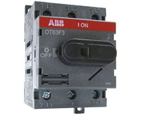 ABB ISOLATOR OT63F3 63A 3P (W/SHAFT OXS6X180+HANDLE OHBS2AJ) 1SCA105332R1001+1SCA101659R1001+1SCA105213R1001