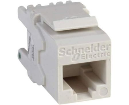 Schneider Electric Cat6 Keystone Jack RJ45 Digilink Cat6 UTP I/O Modular Jack (Pack of 1)