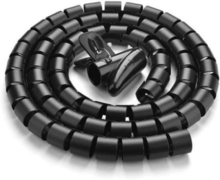 Giffex Cable Organizer Flexible Spiral Tube Wire Wrap Cord Protector