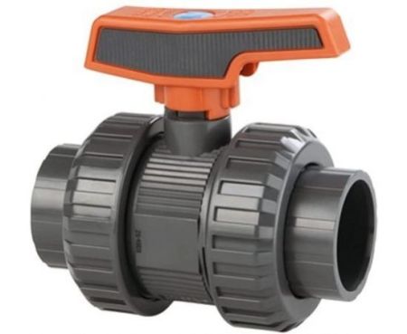 Cepex PVC Heavy Duty Water Supply Pipe Fittings for Swimming Pool, Agriculture, Irrigation & Commercial Plumbing Use (63 MM, Union Ball Valve)
