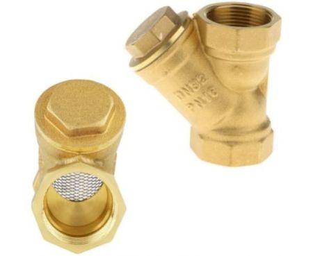 Brass Female Threaded Y Shaped Brass Strainer Filter Valve for Water, HVAC & Plumping Application (3/4 Inch)