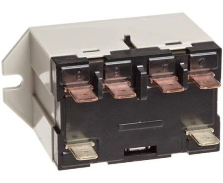 General Purpose Tub Relay with Test Button, Class B Insulation, QuickConnect Terminal, Upper Bracket Mounting, Double Pole TUBJ-CB (G7L-2A-TUBJ (24V))