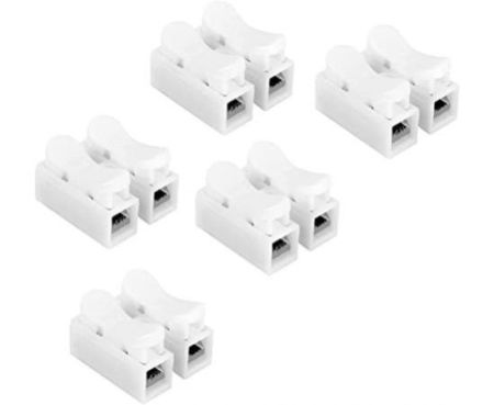5Pcs Spring Wire Connectors CH3 Cable Clamp Terminal Block Quick Push-in Electrical Wiring Terminal Connectors