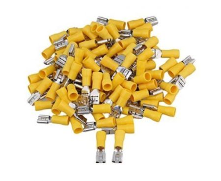 Female Insulated Electrical Crimp Terminal Connector FDD 5.5 YELLOW