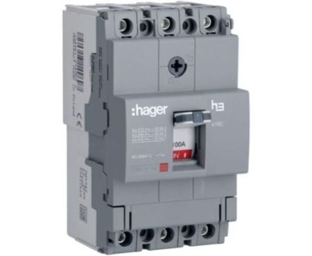 HAGER Moulded Case Circuit Breaker 160A TP MCCB 40KA HNA160Z (x160-H3)