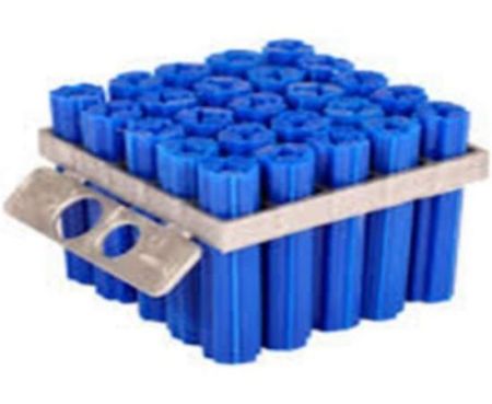 Perfect Expandet Fischer Plug Nylon Column Expansion Screw Anchor Plug Wall Plugs, Drywall Fischer Plugs (Pack of 100 Nos) (8mm - 1.5Inch - Blue)