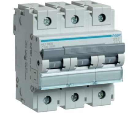 HAGER Miniature circuit breaker Three Pole 100A 10KA TP MCB HLF390S(oldNM384)