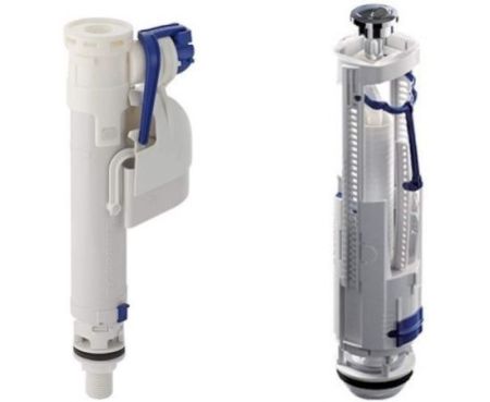 RAK Ceramics FS68GEBRI + FS68GEBRF Dual Flush and Valve Bottom Inlet Toilet Tank Fitting Full Set
