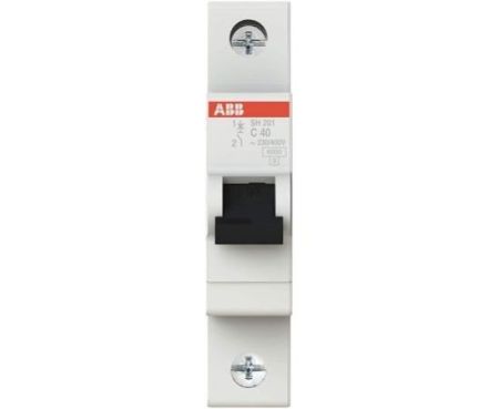 ABB Miniature Circuit Breaker 40A SP MCB 6KA TYPE C SH201-C40 2CDS211001R0404