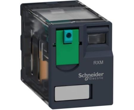 Schneider Electric 14 Pin 6A Zelio Miniature Plug-in Relay, 24VDC Coil Voltage, RXM4AB1BD (Pack of 3)