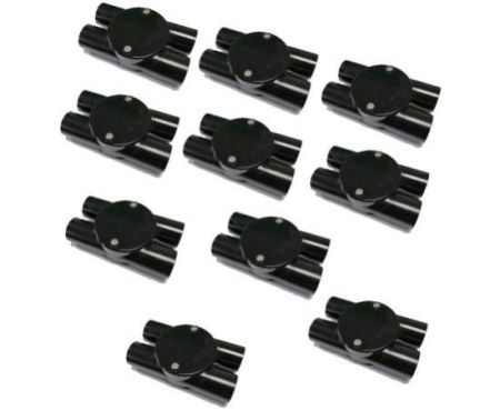 PVC Electrical Conduit Pipe & Fittings for Indoor and Outdoor Electrical Wiring and Cabling (Pack of 10) (25mm, Junction-H- Way)