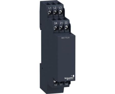 Schneider RM17TG20 Phase control relay, Black