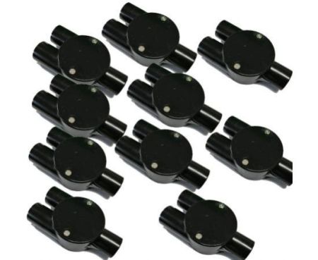 PVC Electrical Conduit Pipe & Fittings for Indoor and Outdoor Electrical Wiring and Cabling (Pack of 10) (25mm, Junction-Y- Way)