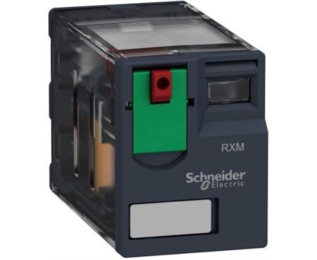 Schneider Electric 14 Pin 6A Zelio Miniature Plug-in Relay, 24VAC Coil Voltage, RXM4AB1B7 (Pack of 3)…