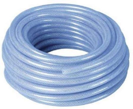 High Pressure Braided Clear Flexible PVC Tubing Heavy Duty UV Chemical Resistant Vinyl Hose Water Oil (50 Yrad, 1 Inch)