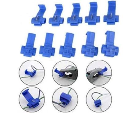 Electrical Quick Splice Snap Wire Connectors, Solder less 0.75-2.5mm²/AWG 14 to 18 (Red)
