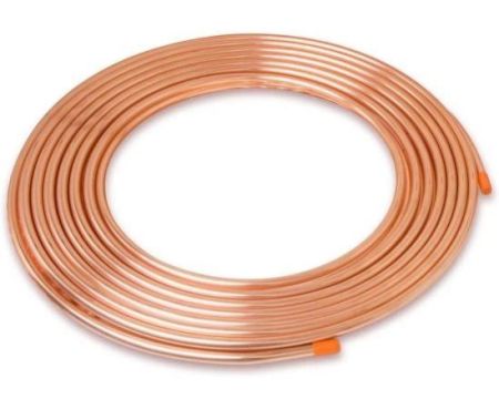 Thermo Soft Copper Coil Refrigeration -HVAC Tubing, Pancake Coiled, Soft Pipe – Made In Korea (1/2 Inch x 15 Meter)